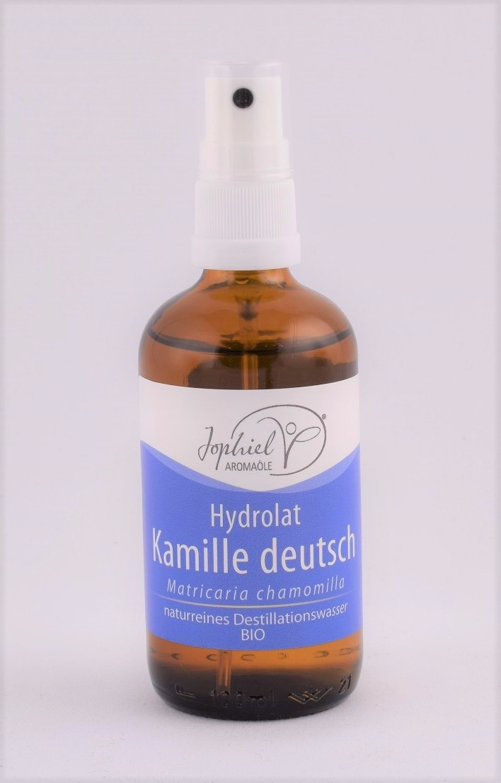 Kamille-Hydrolat deutsch mit Zerstäuber Bio 100 ml Kamille-Hydrolat deutsch mit Zerstäuber Bio 100 ml