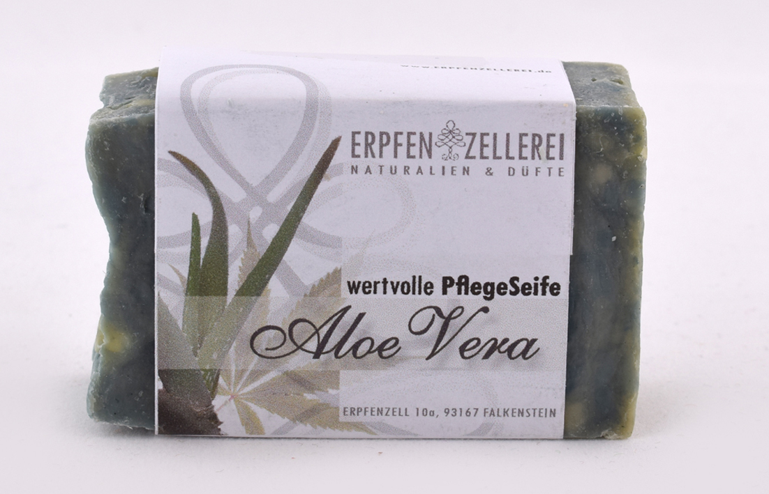 Gesichts- und Körperseife "Aloe Vera" mit Hanföl Bio  Gesichts- und Körperseife "Aloe Vera" mit Hanföl Bio