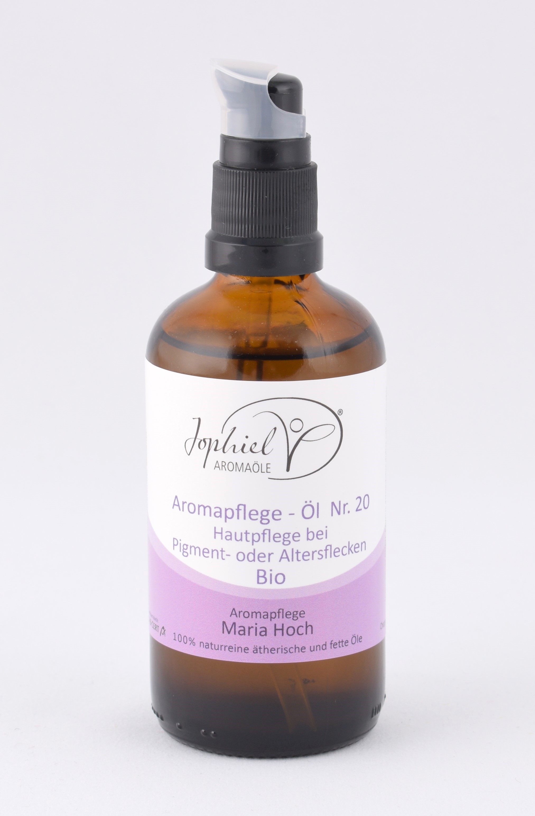 Aromapflege-Öl Nr. 20 Hautpflege bei Pigment- oder Altersflecken Bio Aromapflege-Öl Nr. 20 Hautpflege bei Pigment- oder Altersflecken Bio