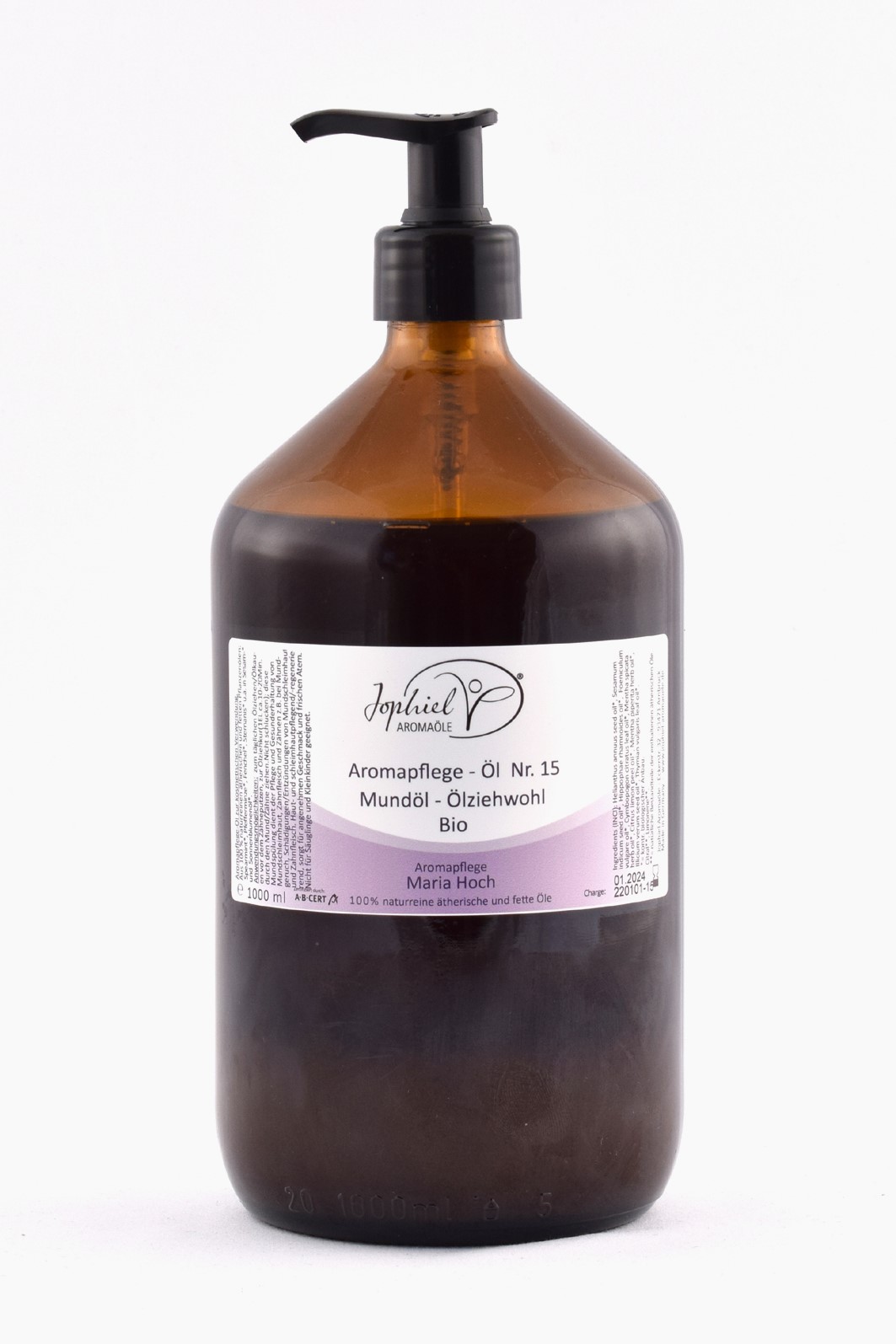 Aromapflege-Öl Nr. 15 Mundöl- Ölziehwohl Bio 1000 ml 