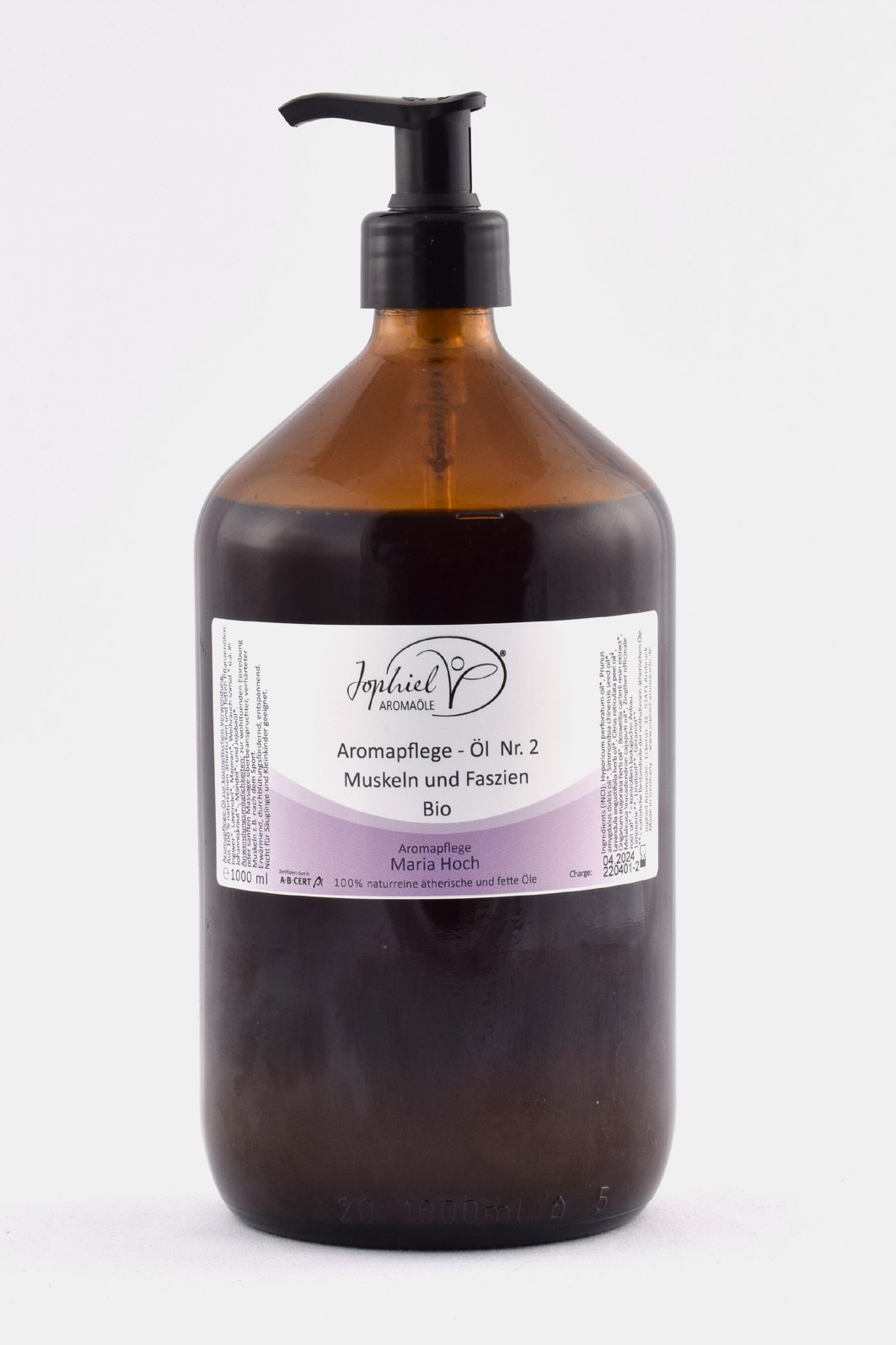 Aromapflege-Öl Nr. 02 Muskeln und Faszien Bio 1000 ml