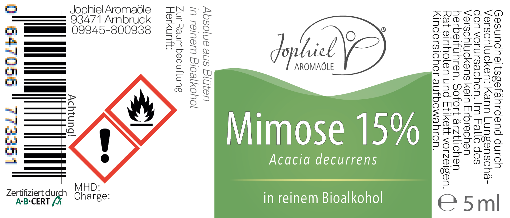 Mimose 15%ig in Bioalkohol 5 ml 