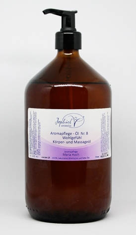 Aromapflege-Öl Nr. 08 Wohlgefühl Körper- und Massageöle Bio 1000 ml