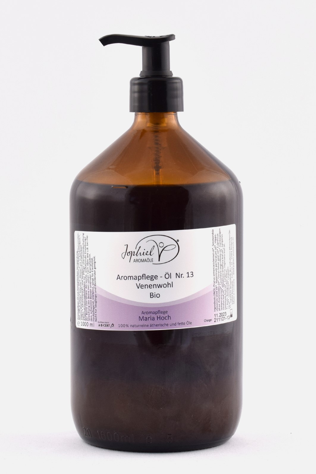 Aromapflege-Öl Nr. 13 Venenwohl Bio 1000 ml 