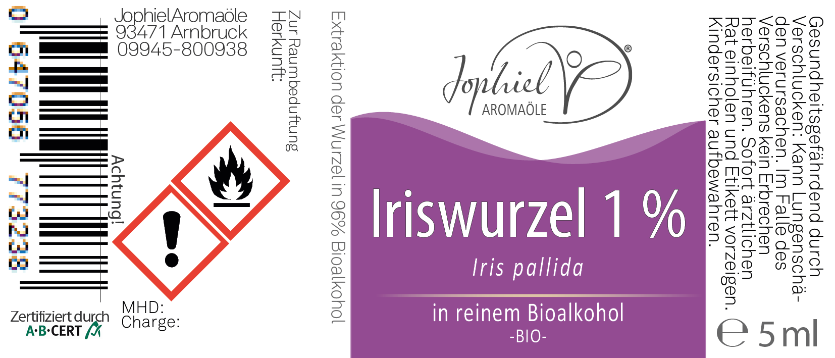 Iriswurzel 1%ig in Bioalkohol 5 ml