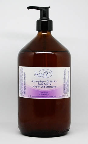 Aromapflege-Öl Nr. 08.3  Zarte Frische Körper- und Massageöle 1000 ml  Bio