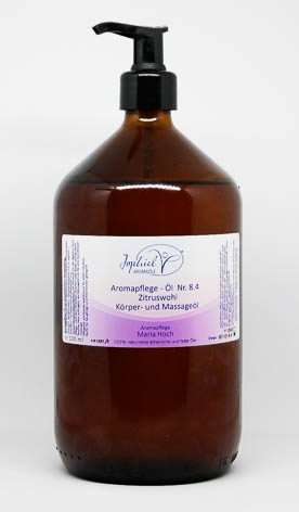 Aromapflege-Öl Nr. 08.4  Zitruswohl  Körper- und Massageöle 1000 ml  Bio