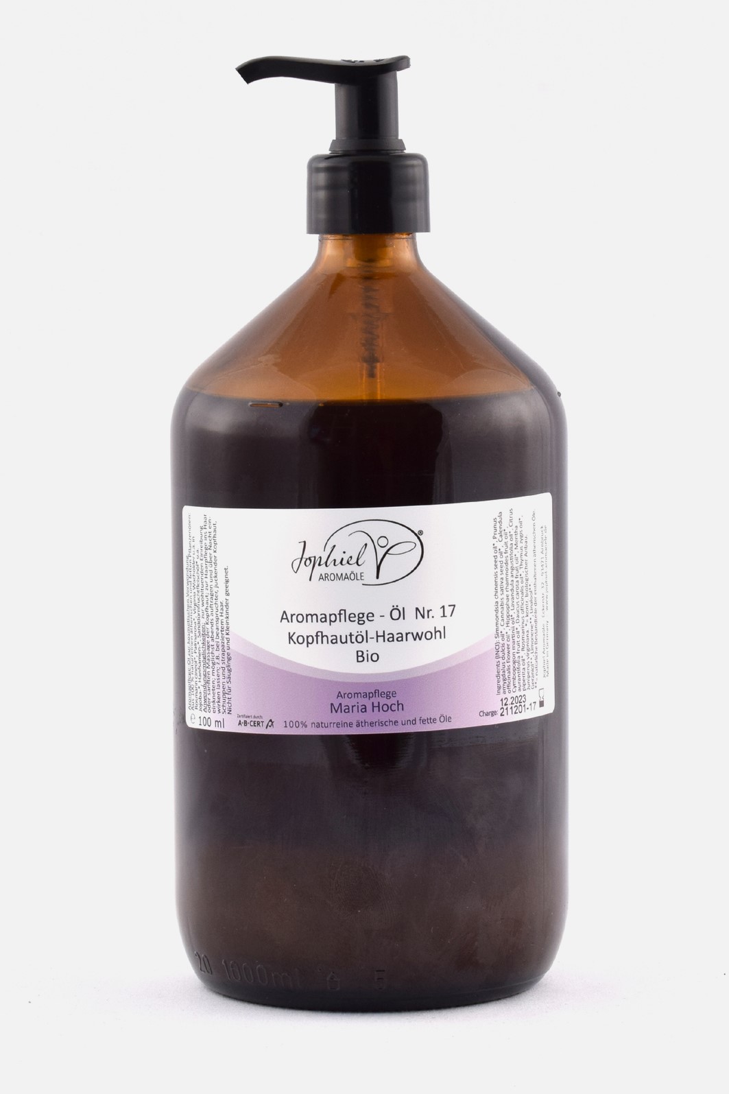 Aromapflege-Öl Nr. 17 Kopfhautöl-Haarwohl Bio 1000 ml