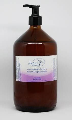 Aromapflege-Öl Nr. 05 Bauchmassage-Windeöl  1000 ml Bio