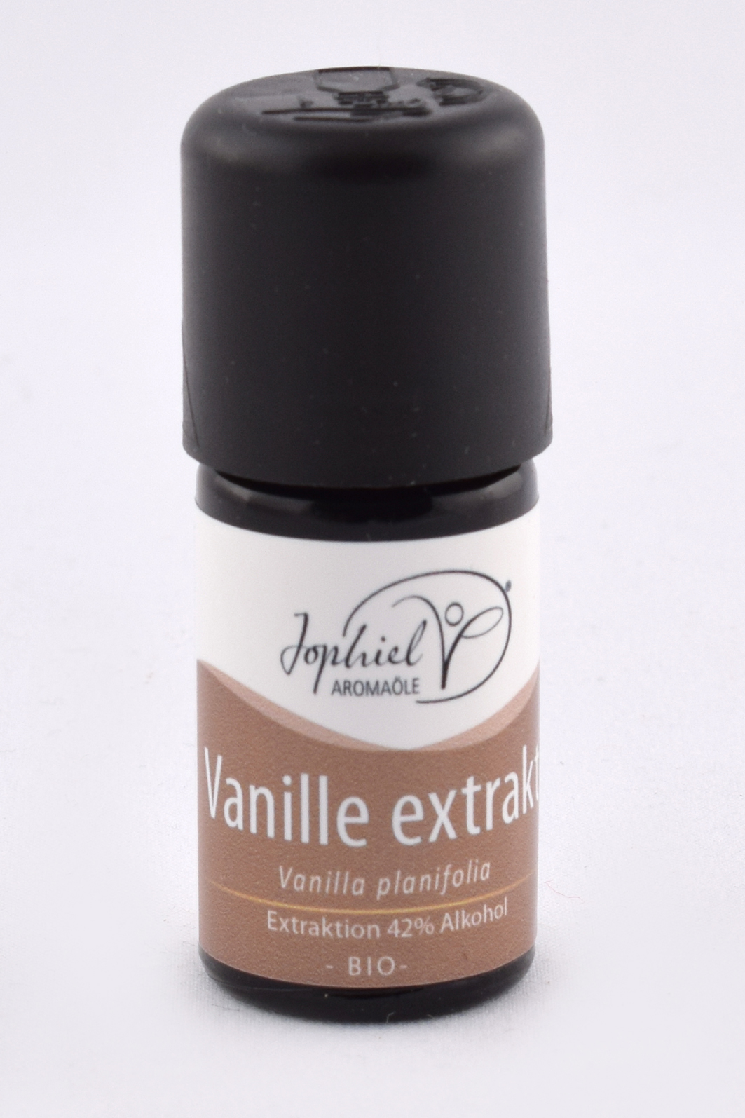 Vanille Extrakt 42%ig in Bioalkohol Bio 5 ml Vanille Extrakt 42%ig in Bioalkohol Bio 5 ml