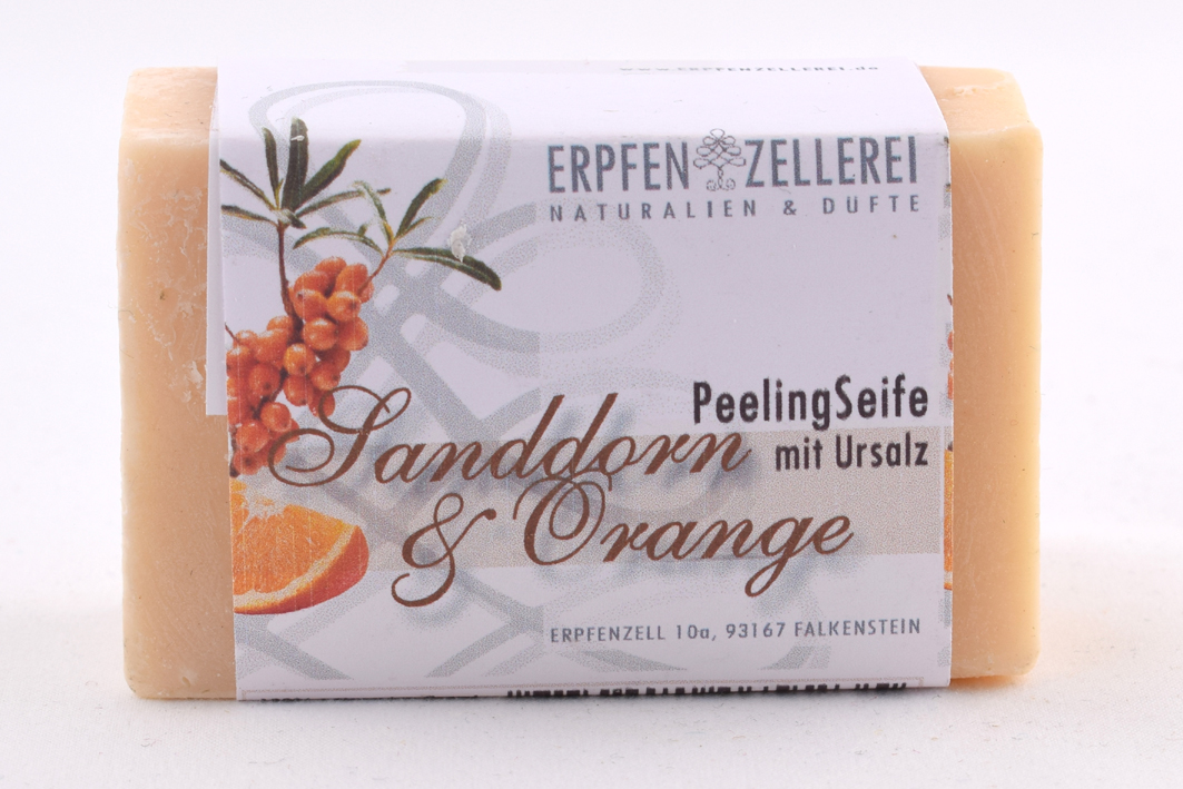 Körper-Peelingseife "Sanddorn & Orange" mit Ursalz Bio Körper-Peelingseife "Sanddorn & Orange" mit Ursalz Bio