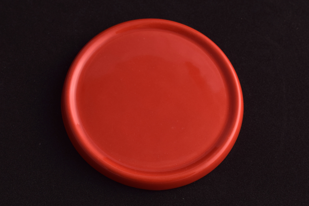 Keramik-Untersetzer für Duftsteine - rot