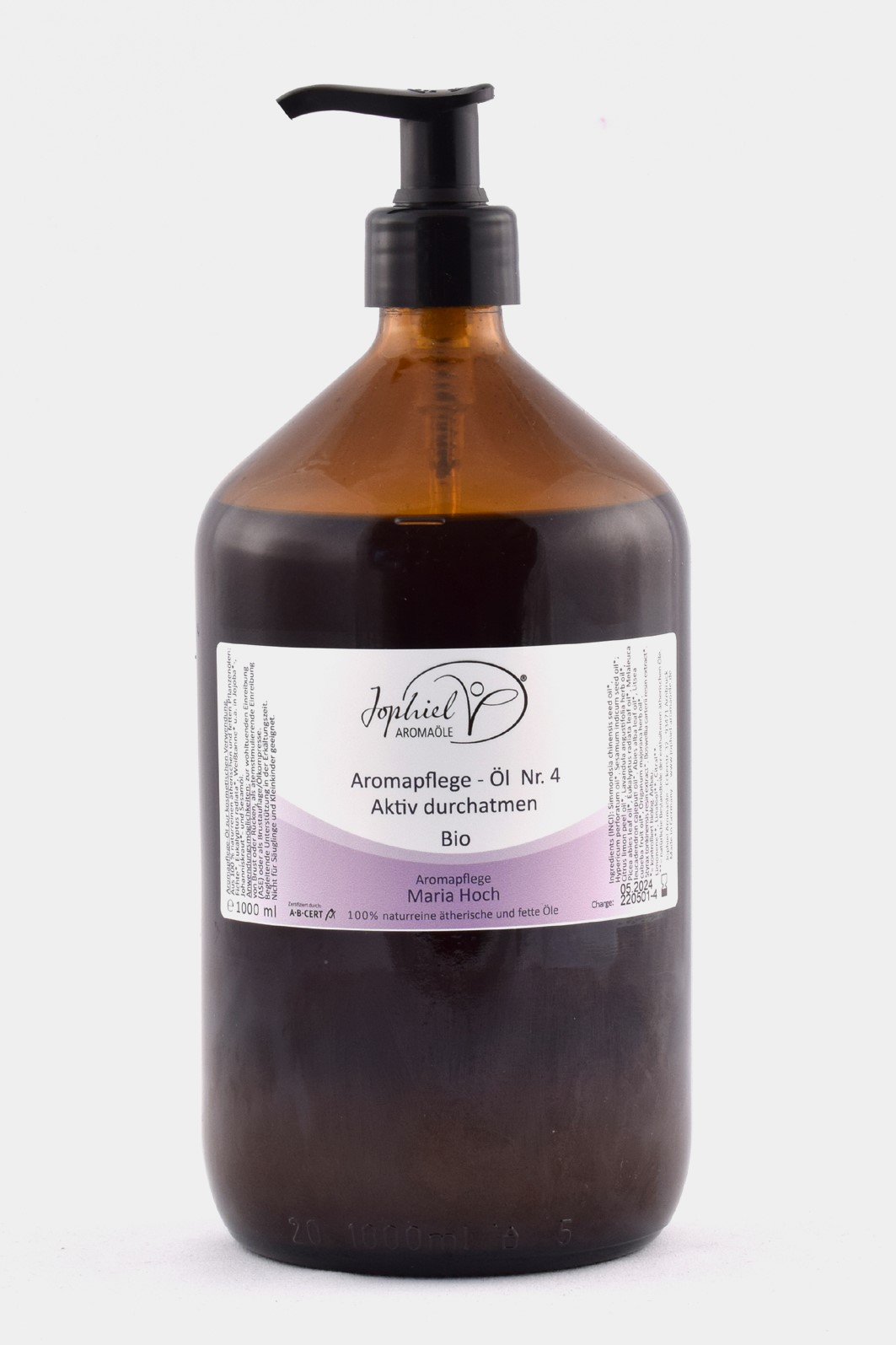 Aromapflege-Öl Nr. 04 Aktiv durchatmen Bio 1000 ml
