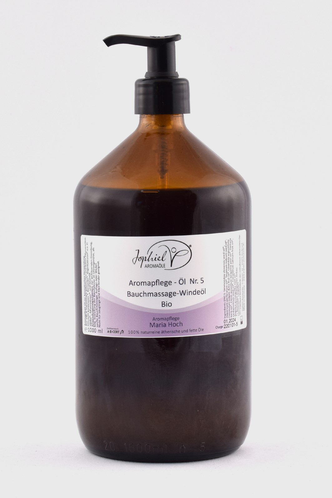 Aromapflege-Öl Nr. 05 Bauchmassage-Windeöl Bio 1000 ml