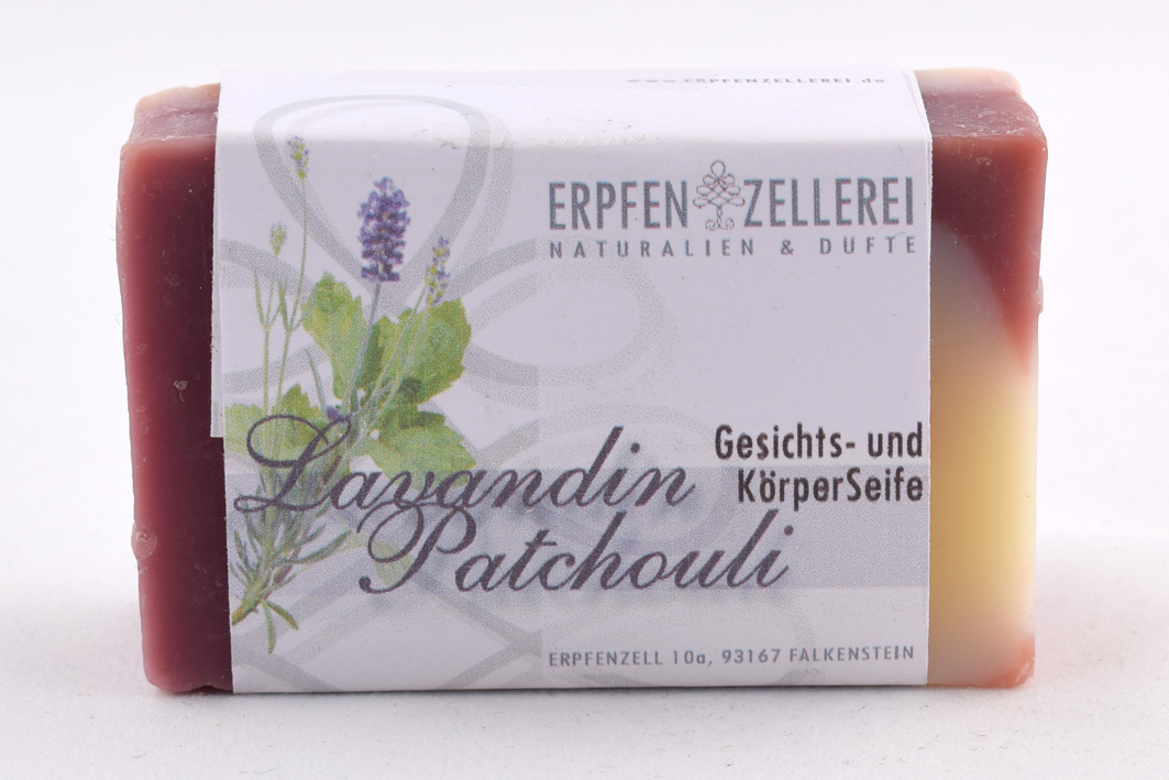 Gesichts- und Körperseife "Lavandin Patchouli" Bio Gesichts- und Körperseife "Lavandin Patchouli" Bio