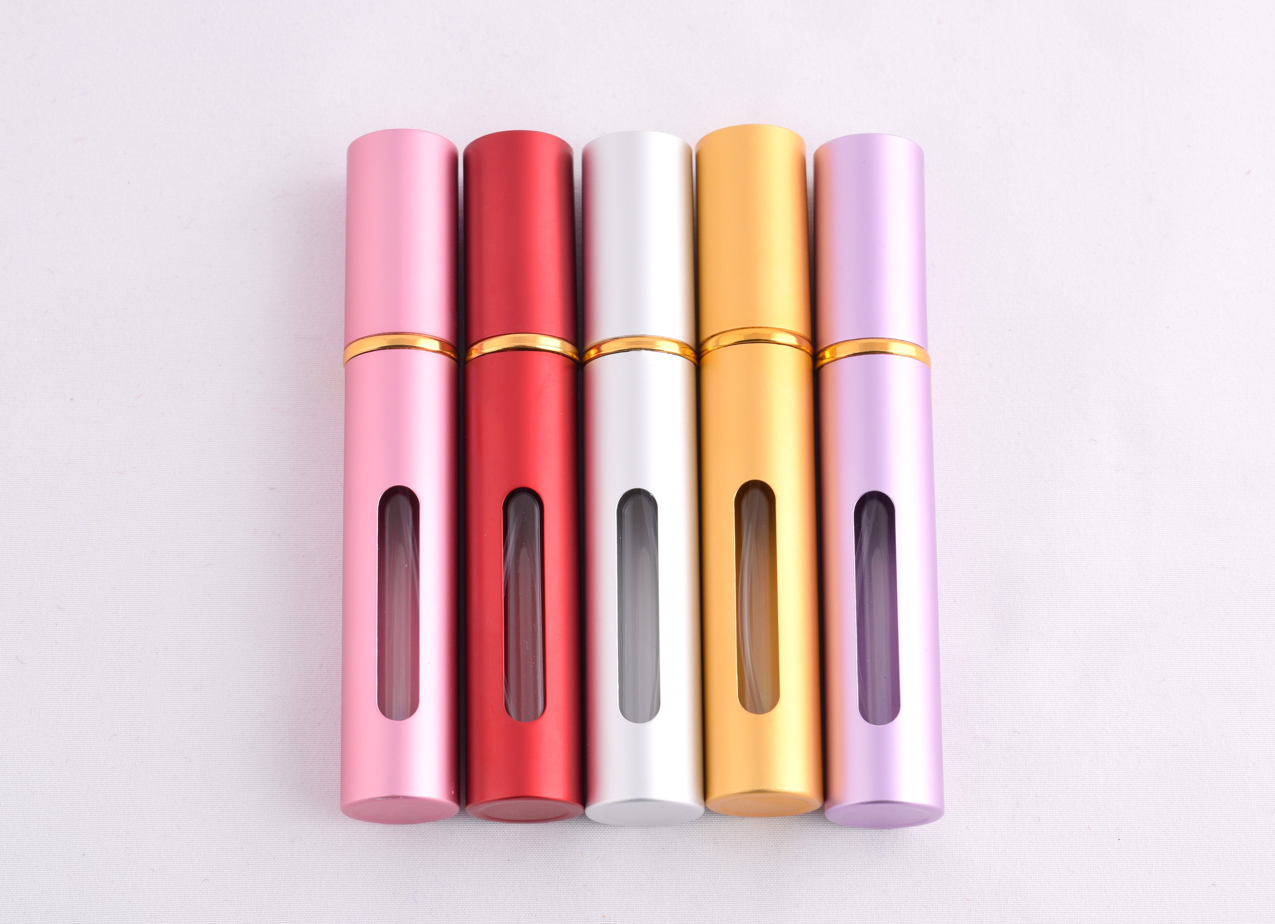Parfüm-Zerstäuber Alu/Glas nachfüllbar 10ml verschiedene Farben