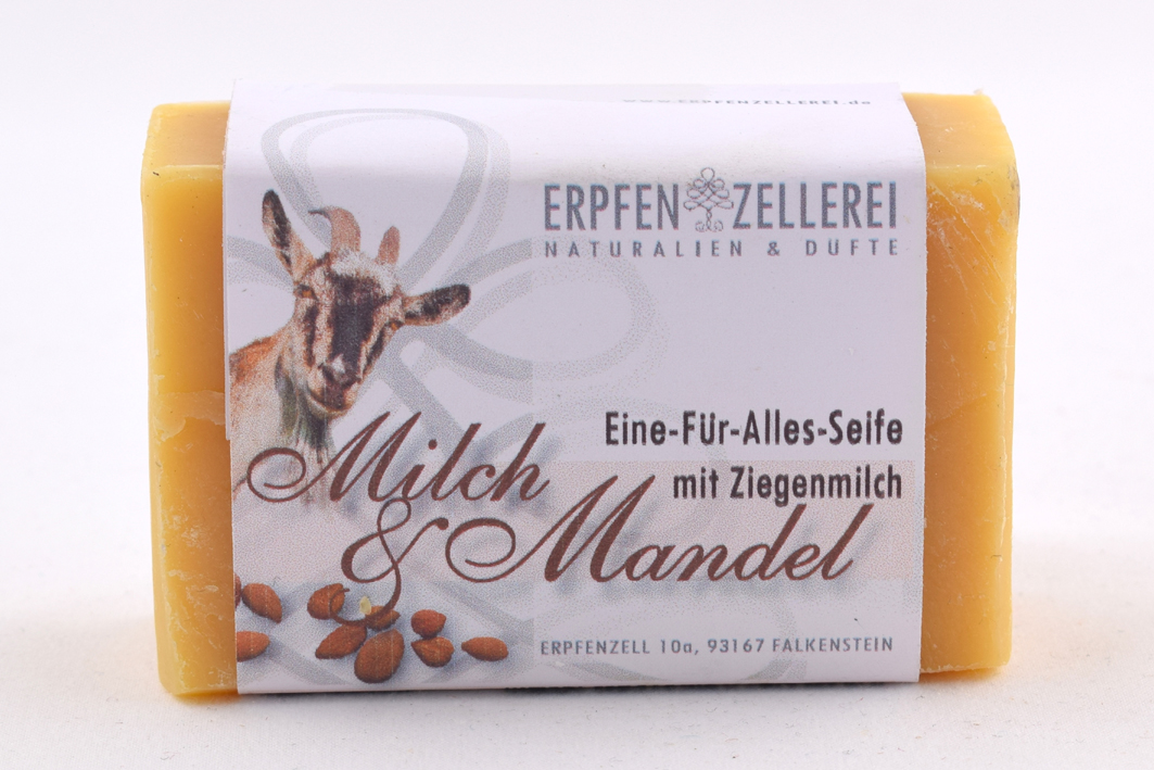 Eine-für-Alles-Seife "Milch & Mandel" mit Ziegenmilch Bio